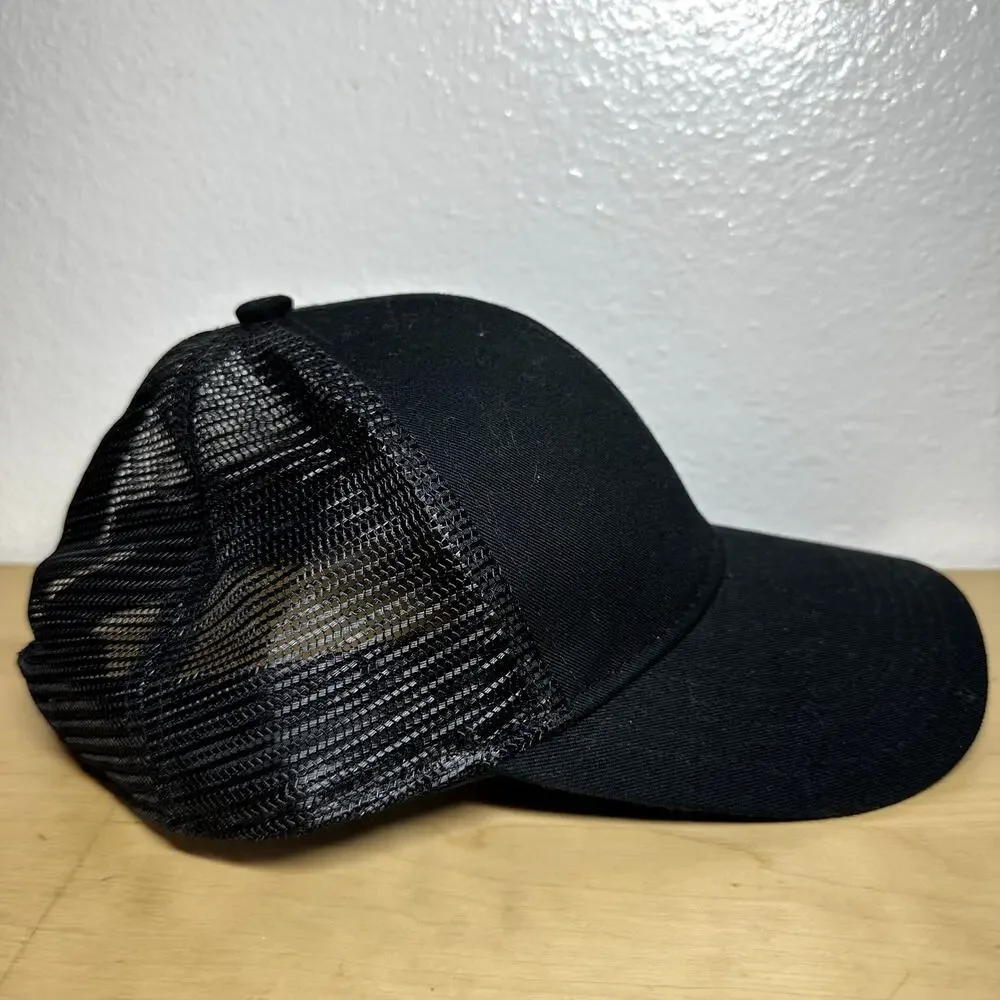 Port Authority Snowbird The Summit Baseball Cap Cotton Mesh Back Black One Size